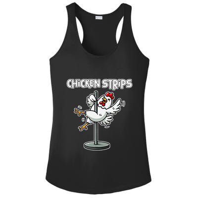 Chicken Strips Pun Funny Sarcastic Life Quotes Jokes Humor Ladies PosiCharge Competitor Racerback Tank