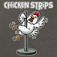Chicken Strips Pun Funny Sarcastic Life Quotes Jokes Humor Cotton Canvas Backpack