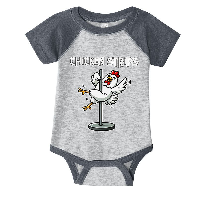 Chicken Strips Pun Funny Sarcastic Life Quotes Jokes Humor Infant Baby Jersey Bodysuit