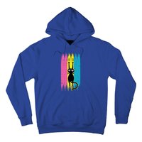 Cat Scratching Pansexual Pride Kitten Kitty Lgbtq Ally Gift Hoodie