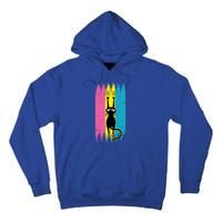 Cat Scratching Pansexual Pride Kitten Kitty Lgbtq Ally Gift Tall Hoodie