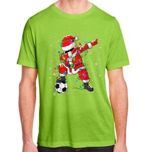 Christmas Soccer Player Sport Lover Santa Hat Xmas Pajamas (20) Adult ChromaSoft Performance T-Shirt