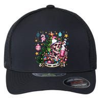 Christmas Snow Plow Clearing The Way For SantaS Snow Truck Flexfit Unipanel Trucker Cap