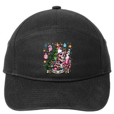 Christmas Snow Plow Clearing The Way For SantaS Snow Truck 7-Panel Snapback Hat