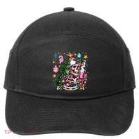 Christmas Snow Plow Clearing The Way For SantaS Snow Truck 7-Panel Snapback Hat