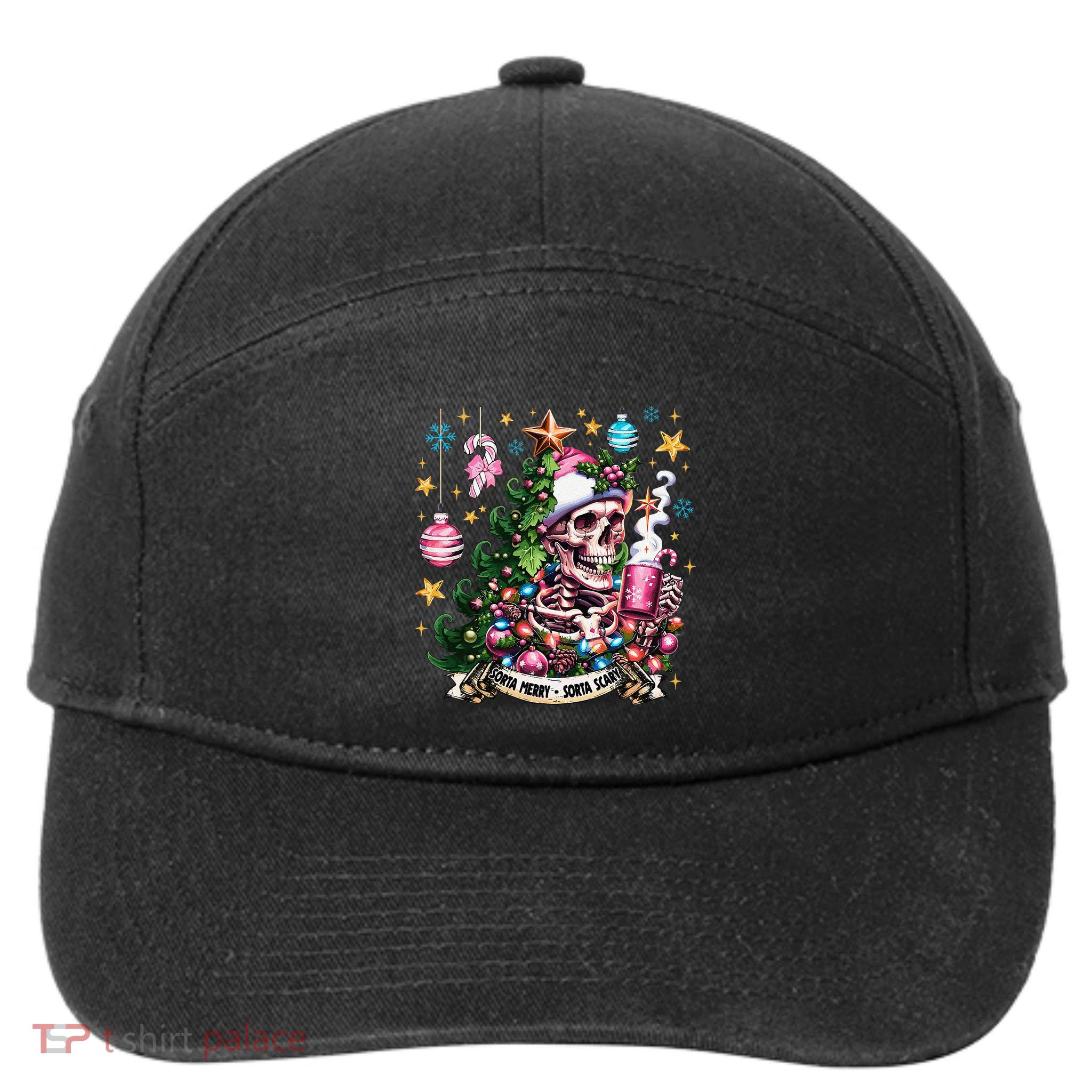 Christmas Snow Plow Clearing The Way For SantaS Snow Truck 7-Panel Snapback Hat