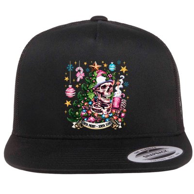 Christmas Snow Plow Clearing The Way For SantaS Snow Truck Flatbill Hat