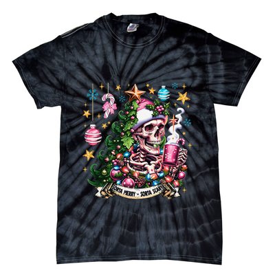 Christmas Snow Plow Clearing The Way For SantaS Snow Truck Tie-Dye T-Shirt