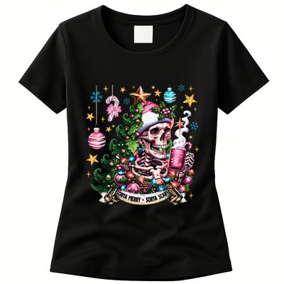 Christmas Snow Plow Clearing The Way For SantaS Snow Truck Womens T-Shirt