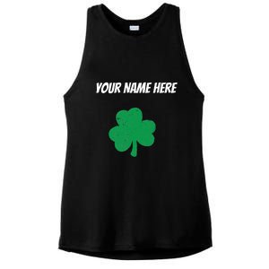 Custom St. Patrick's Day Shirt Personalized St Paddys Day TShirt Ladies PosiCharge Tri-Blend Wicking Tank