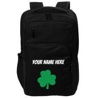 Custom St. Patrick's Day Shirt Personalized St Paddys Day TShirt Impact Tech Backpack