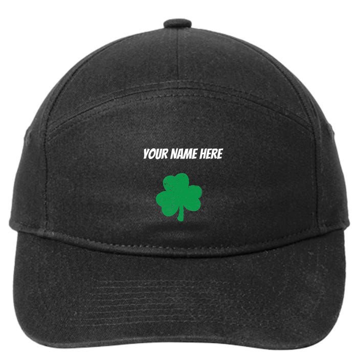 Custom St. Patrick's Day Shirt Personalized St Paddys Day TShirt 7-Panel Snapback Hat