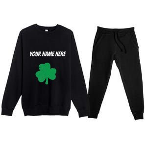 Custom St. Patrick's Day Shirt Personalized St Paddys Day TShirt Premium Crewneck Sweatsuit Set