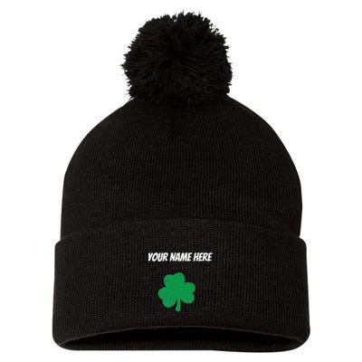 Custom St. Patrick's Day Shirt Personalized St Paddys Day TShirt Pom Pom 12in Knit Beanie