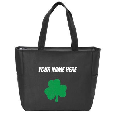 Custom St. Patrick's Day Shirt Personalized St Paddys Day TShirt Zip Tote Bag