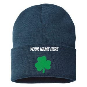 Custom St. Patrick's Day Shirt Personalized St Paddys Day TShirt Sustainable Knit Beanie