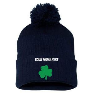 Custom St. Patrick's Day Shirt Personalized St Paddys Day TShirt Pom Pom 12in Knit Beanie