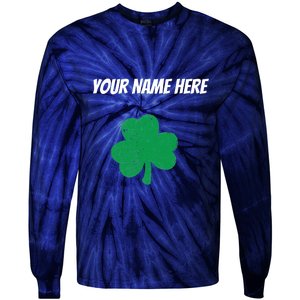 Custom St. Patrick's Day Shirt Personalized St Paddys Day TShirt Tie-Dye Long Sleeve Shirt