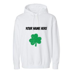 Custom St. Patrick's Day Shirt Personalized St Paddys Day TShirt Garment-Dyed Fleece Hoodie