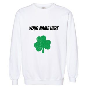 Custom St. Patrick's Day Shirt Personalized St Paddys Day TShirt Garment-Dyed Sweatshirt