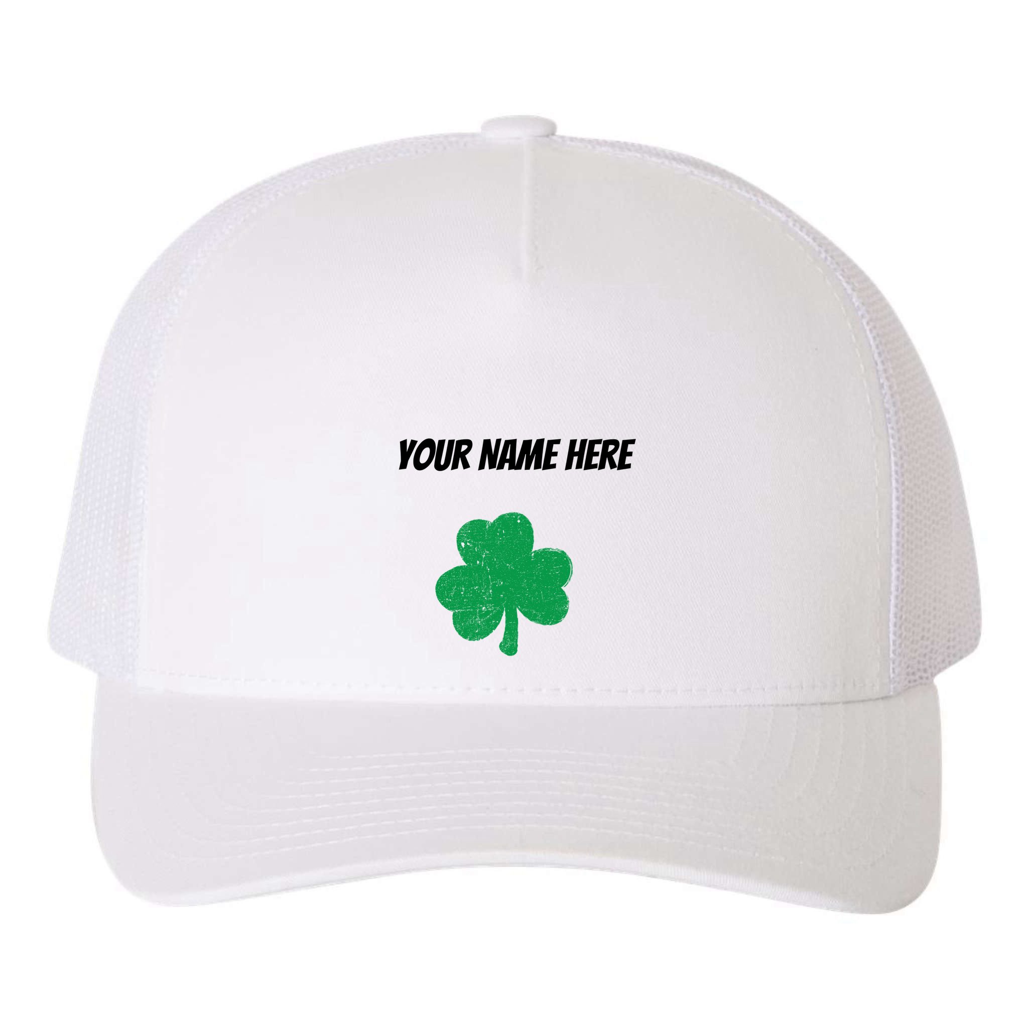 Custom St. Patrick's Day Shirt Personalized St Paddys Day TShirt Yupoong Adult 5-Panel Trucker Hat