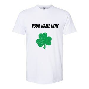 Custom St. Patrick's Day Shirt Personalized St Paddys Day TShirt Softstyle CVC T-Shirt