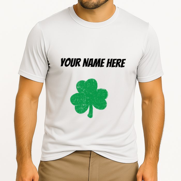Custom St. Patrick's Day Shirt Personalized St Paddys Day TShirt Cooling Performance Crew T-Shirt