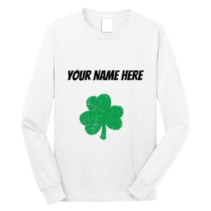 Custom St. Patrick's Day Shirt Personalized St Paddys Day TShirt Long Sleeve Shirt