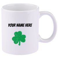 Custom St. Patrick's Day Shirt Personalized St Paddys Day TShirt 11oz C Handle Ceramic Mug