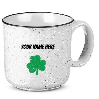 Custom St. Patrick's Day Shirt Personalized St Paddys Day TShirt 15oz Campfire Ceramic Mug