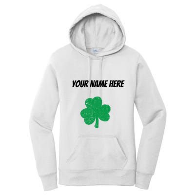 Custom St. Patrick's Day Shirt Personalized St Paddys Day TShirt Women's Pullover Hoodie