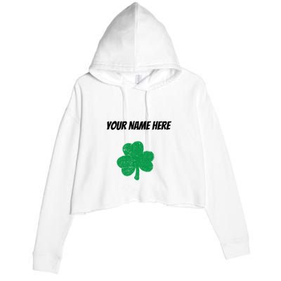 Custom St. Patrick's Day Shirt Personalized St Paddys Day TShirt Crop Fleece Hoodie