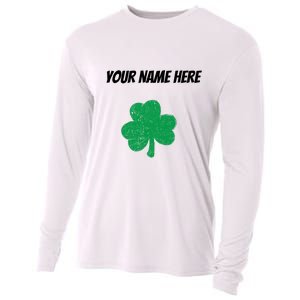 Custom St. Patrick's Day Shirt Personalized St Paddys Day TShirt Cooling Performance Long Sleeve Crew