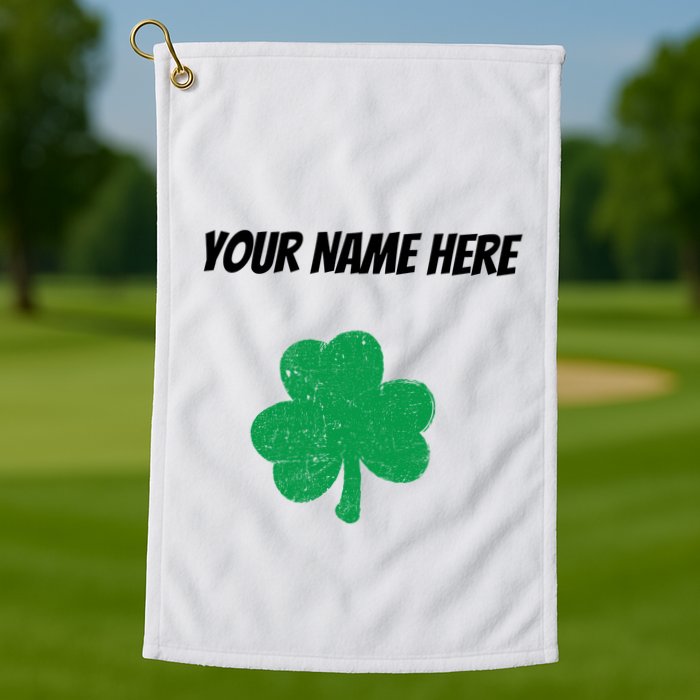 Custom St. Patrick's Day Shirt Personalized St Paddys Day TShirt Golf Towel