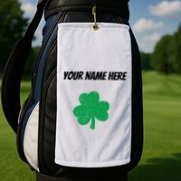 Custom St. Patrick's Day Shirt Personalized St Paddys Day TShirt Golf Towel