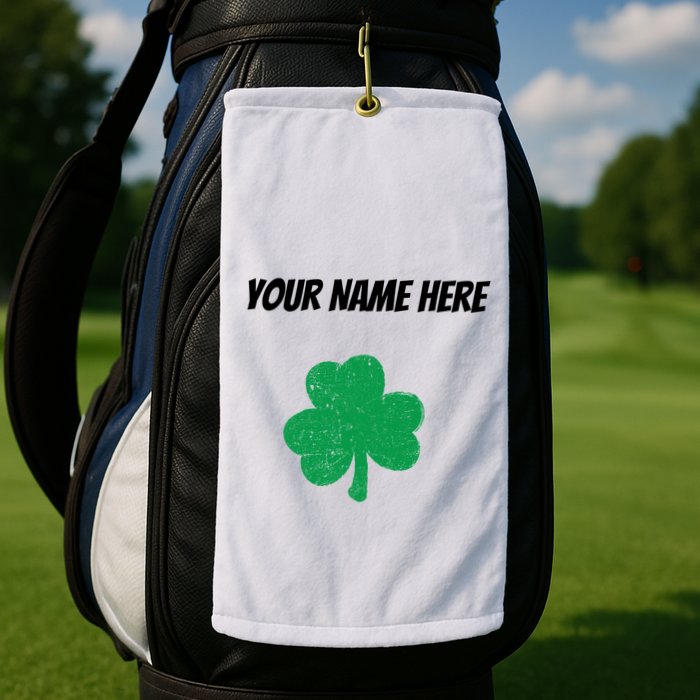 Custom St. Patrick's Day Shirt Personalized St Paddys Day TShirt Golf Towel