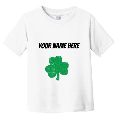 Custom St. Patrick's Day Shirt Personalized St Paddys Day TShirt Toddler T-Shirt