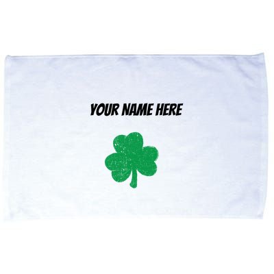 Custom St. Patrick's Day Shirt Personalized St Paddys Day TShirt Microfiber Hand Towel