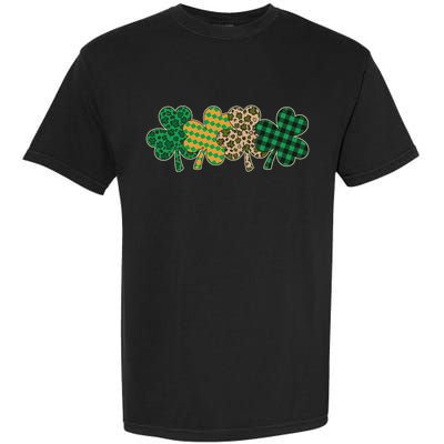 Cute St Patrick's Day Patterns Shamrock Clovers Garment-Dyed Heavyweight T-Shirt