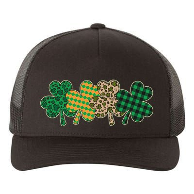 Cute St Patrick's Day Patterns Shamrock Clovers Yupoong Adult 5-Panel Trucker Hat