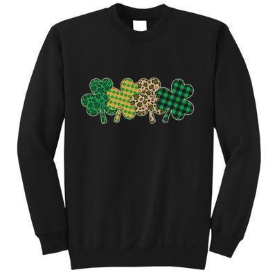 Cute St Patrick's Day Patterns Shamrock Clovers Sweatshirt