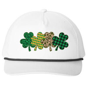 Cute St Patrick's Day Patterns Shamrock Clovers Snapback Five-Panel Rope Hat