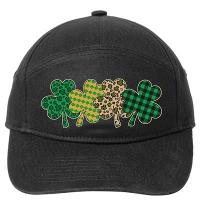 Cute St Patrick's Day Patterns Shamrock Clovers 7-Panel Snapback Hat