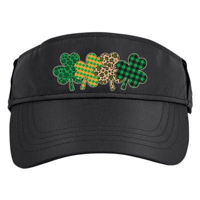 Cute St Patrick's Day Patterns Shamrock Clovers Adult Drive Performance Visor