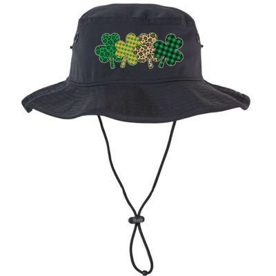 Cute St Patrick's Day Patterns Shamrock Clovers Bucket Hat