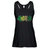 Cute St Patrick's Day Patterns Shamrock Clovers Ladies Essential Flowy Tank