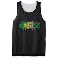 Cute St Patrick's Day Patterns Shamrock Clovers Mesh Reversible Basketball Jersey Tank