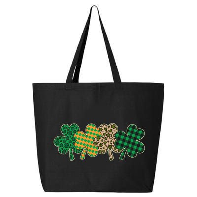 Cute St Patrick's Day Patterns Shamrock Clovers 25L Jumbo Tote