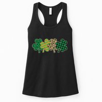 Cute St Patrick's Day Patterns Shamrock Clovers Womens Tank Top