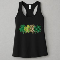Cute St Patrick's Day Patterns Shamrock Clovers Womens Tank Top